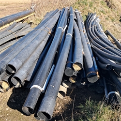 120 m gebr. Bugbegrenzung 16 cm Rohr mit Beschläge 